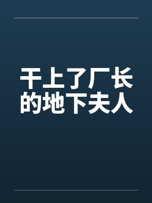 干上了厂长的地下夫人