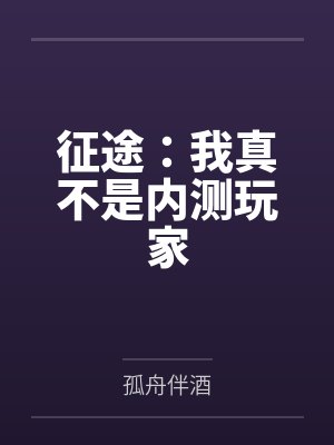 征途:我真不是内测玩家 征途:我真不是内测玩家