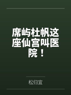席屿杜帆这座仙宫叫医院！